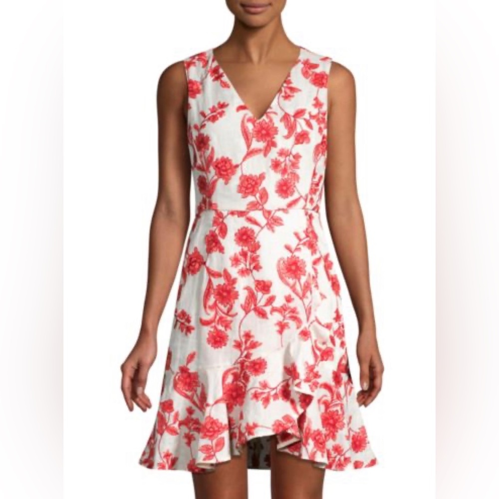 Rebecca Taylor • Scarlet Embroidered Dress • SZ 10 • Retail $495